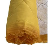 EU Fabrics - Quilted Waterproof Fabric - 23 Colours - 4oz - Outdoor Bedding - Jacket -Upholstery Fabric - Dress Clothing - Sold by The Meter. 150cm Wide - (Mustard)