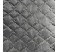EU Fabrics Quilted Waterproof Fabric | 600 Denier Polyester Pre-Quilted Material | Double Diamond Design Quilted Stitch Fabric by The Metre (Grey, Cut by The Metre)