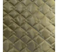 EU Fabrics Quilted Waterproof Fabric | 600 Denier Polyester Pre-Quilted Material | Double Diamond Design Quilted Stitch Fabric by The Metre (Olive, Cut by The Metre)