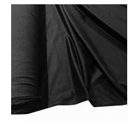 EU Fabrics Stretch Jersey Suede Fabric | Lightweight Soft Material for Dressmaking | Rust Jersey Knit Fabric by The Meter UK | Spandex Lycra Jersey Sewing Fabric (Black, Sample 10x10cm)