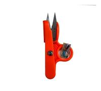 EU Fabrics Thread Snips Scissors | Small Yarn Trimming Clipper for Embroidery and Dressmaking | Sharp Sewing Thread Cutter | Tailor Scissors Ideal for Needlework, Quick Snips, Art and Craft (Orange)