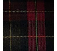 EU Fabrics Viscose Tartan Plaid Fabric | Check Patterned Material for Dressmaking and Clothing | Upholstery Sewing Fabric by The Metre (Dark Red, Sample 10x10cm)