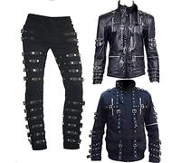EU Fashions Michael Jackson Bad Tour Faux Leather Costume