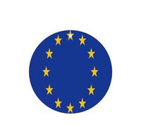 EU Flag 4 Pcs Car Air Freshener Cards, Hanging Disposable Card Fresheners for Vehicles, Lavender Scented