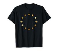 EU Flag (Distressed/Yellow) Europe T-Shirt