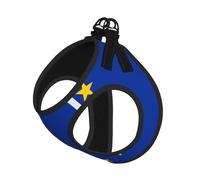 EU Flag Dog Harness - Equipped with Reflective Straps and Quick Release Buckles - Suitable for Small Cats and Dogs
