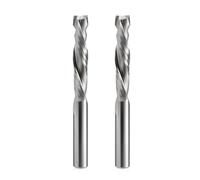 EU_HOZLY Spiral Mill Up & Down Compression Bit 8 mm Cutting Diameter, 8 mm Shank, 42 mm Cutting Length CNC End Mill for Wood Carving, Engraving, Pack of 2