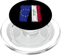 EU Iraq Half Flag Europe Iraqi Jersey PopSockets PopGrip for MagSafe