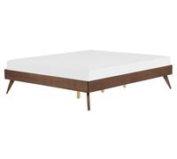 EU King Size Bed Dark Wood BERRIC