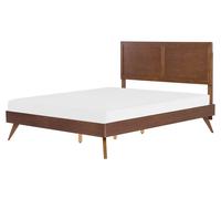 EU King Size Bed Dark Wood ISTRES