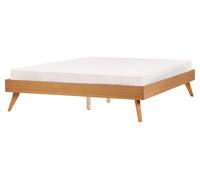 EU King Size Bed Light Wood BERRIC