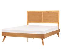 EU King Size Bed Light Wood ISTRES