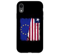 EU Liberia Half Flag European Union Liberian Jersey Case for iPhone XR