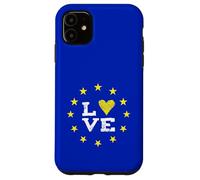 EU Love Europe Brussels Parliament Democracy Yellow Stars Case for iPhone 11