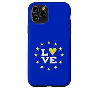 EU Love Europe Brussels Parliament Democracy Yellow Stars Case for iPhone 11 Pro