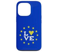 EU Love Europe Brussels Parliament Democracy Yellow Stars Case for iPhone 13 Pro
