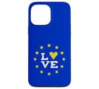 EU Love Europe Brussels Parliament Democracy Yellow Stars Case for iPhone 13 Pro Max