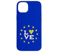 EU Love Europe Brussels Parliament Democracy Yellow Stars Case for iPhone 14 Plus