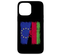 EU Malawi Half Flag European Union Malawian Jersey Case for iPhone 13 Pro Max