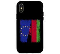 EU Malawi Half Flag European Union Malawian Jersey Case for iPhone X/XS