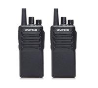 (EU Plug) 2pcs BF-V9 Mini Walkie Talkie USB Fast Charge 5W UHF 400-470MHz Ham CB Portable Two Way Radio