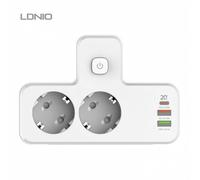 [EU Plug] LDNIO Cordless Power Strip PD20W Multi-USB Socket with Indicator Light Multi-Function Travel Converter
