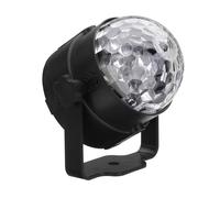 (EU Plug) RGB Self-propelled Flash Mode Remote/ Voice Control LED Stage Light Crystal Ball DJ Part Disco Club