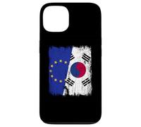 EU South Korea Half Flag European Union South Korean Case for iPhone 13