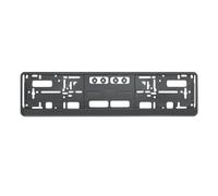 EU Standard License Plate Frame Holder (1 or 2-Pack), Durable ABS Plastic & Rust-Proof Bracket for Car, Auto Front Rear Mounting Kit, Universal Fit for Most Vehicles(W123 2PCS)