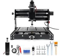 EU Stock RATTMMOTOR Update 3020 Plus CNC Router, 3 Axis Engraver Milling Machine GRBL Control,XYZ Working Range 300 x 200 x 72mm,with 500W Spindle Motor,with Limit Switches