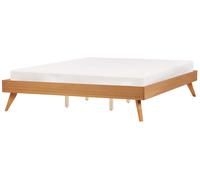 Bed without Headboard BERRIC 180 x 200 cm (EU Super King) Natural Ash Wood