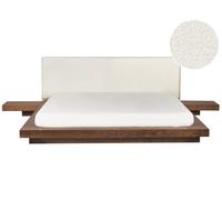 Bed Boucle ZEN 180 x 200 cm (EU Super King) Brown Ash Wood