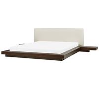 Waterbed Faux Leather ZEN 180 x 200 cm (EU Super King) Dark Ash Wood