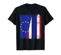 EU Thailand Half Flag Europe Thai Roots T-Shirt