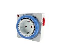 EU Timer Switch, Programmable Countdown Socket, Indoor Automatic Power Off, Mechanical Grounding, 24-Hour Timer for Convenience and Energy Savings