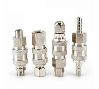 EU Type Quick Push in Connector Pneumatic Fitting High Pressure Coupler Coupling Work On Air Compressor 1Pcs(EU PP,3/8")