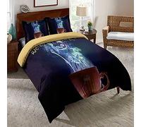 EU-VV Bed Linen Alice In Wonderland Duvet Cover Set 140 X 200 Cm Bedding Set 3 Pieces Microfiber with Zip and 2 Pillow Cases 80 X 80 Cm (King(220x230cm),Chester 06)