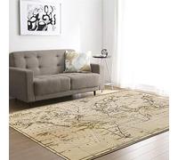EU-VV Carpet Rugs Super Soft Modern Craft World Map Living Room Bedroom for Kids Play Solid Home Decorator Floor Mat (style 4,147x203cm)
