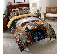 EU-VV Michael Jackson, Dancer Star Duvet Cover, Junior Kids Bed Set Duvet Cover + Pillowcase Set - Moisture Resistant, Hypoallergenic (Single(135x200cm),MJ 07)