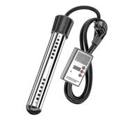 (EU1500W, black) Electric Submersible Water Heater 3000w Swimming Pool Rapid Heating Heating Rod Intelligent Timing Xinmu