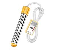 (EU1500W, pink) Electric Submersible Water Heater 3000w Swimming Pool Rapid Heating Heating Rod Intelligent Timing