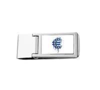 EUAN Union mtary Unification Symbol Slim Money Clip Stainless Holder Pocket Wallet