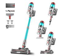 EUARY Cordless Vacuum Cleaner 600W 60Kpa Stick,Up to 75Mins, Vacuum Cleaner for Home Rechargeable Wall Mount OLED Color Screen Anti-tangled Vacuum for Car,Hardwood Floor,Carpets,Pet Hair EHBL