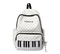 EUBEISAQI Casual Backpack - Large Capacity Piano Print School Bookbag,Travel Backpack with Multi-pocket | for Laptop Hiking College Airplane Students Daily