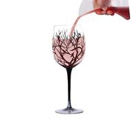 EUBEISAQI Long Stem Wine Glasses, Clear Drinking Glasses, Vintage Leopard Print Crystal Wine Glasses, Crystal Red Wine Glasses, Red Wine Glasses, Elegant Drinking Cups for,