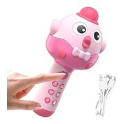 EUBEISAQI Microphone for Kids - 2 in 1 Chicken Shape Portable Speaker - Rechargeable Wireless Microphone with LED Light | for Boys Girls Home Family Gathering Living Room Christmas Birthday Party