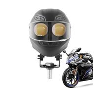 EUBEISAQI Motorcycle LED Fog Lights,Helmet-Style LED Motorcycle Auxiliary Light,Motorbike Offroad Spotlight | for Scooter Dirt Street Riding ATV