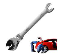 EUBEISAQI Ratcheting Flare Nut Wrench - Rotating Ratcheting Tubing Wrench | Flare Nut Double End Spanner Plum Bayonet Ratchet Hand Tool for Repair Tube Hose Oil Pipe