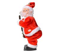 EUBEISAQI Singing Santa Claus Interactive Dancing Doll Ornament | Musical Electric Santa Claus Toy for Desktop Fireplace Home Office Floor Mantle Table Guitar