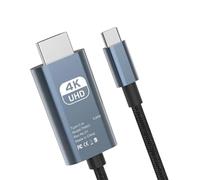 EUBEISAQI Type C To HDTV Adapter,USB C To HDTV Cord - 4K60Hz Video Cord Converter for Monitor TV Projector Home Entertainment Setup Classroom Teaching Conference Room Presentations Computer